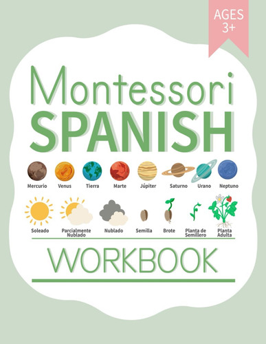 Libro: Montessori Spanish Workbook: Bilingual Language Mater