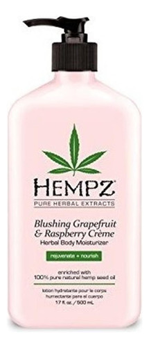 Crema Hidratante Corporal A Base De Hierbas Hempz, Rosa 