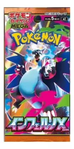 Caixa Com 30 Sobres Pokémon Tcg Mega Inferno X Jpn Em Japonê