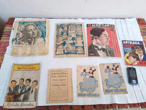 Lote D 5 Antiguas Revistas Antología Del Tango Quilla Huasi 