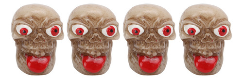 Aa Juego De 4 Tapas De Neumáticos Con Forma De Calavera,