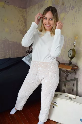 Pantalón Pijama Polar Soft Premium Mujer Ropa Entre Casa