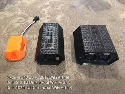 Imagen 3 de 8 de Pixdrive 2.0 Wifi Artnet Ws2811/2812 Pixel Led 340 Pix