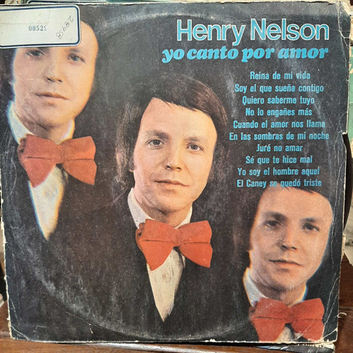 Vinilo Henry Nelson Yo Canto Por Amor M6