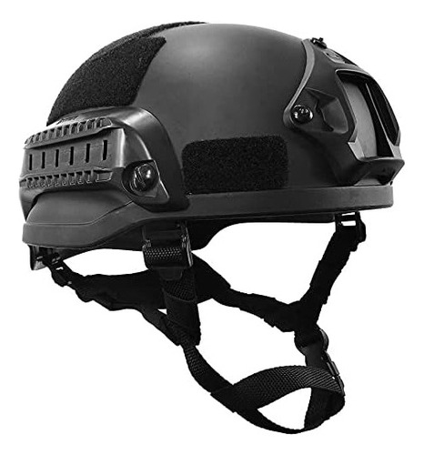 Casco Táctico Airsoft Paintball Ajustable Picatinny Combate