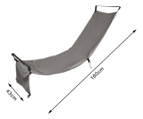 Cubierta De Asiento De Hamaca Para Gris 160cm X 43cm