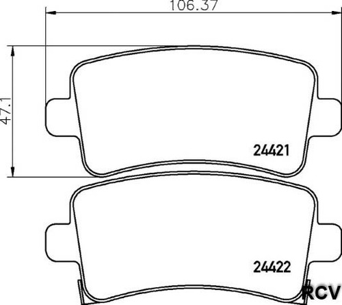 Balatas Disco  Trasera Para Buick Regal   2014