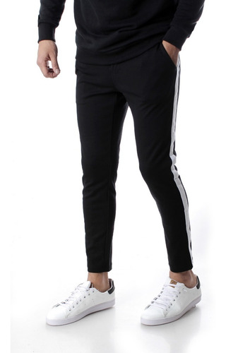 Imagen 2 de 8 de Pantalón Chupin De Vestir C/tira Lateral Hombre 32310