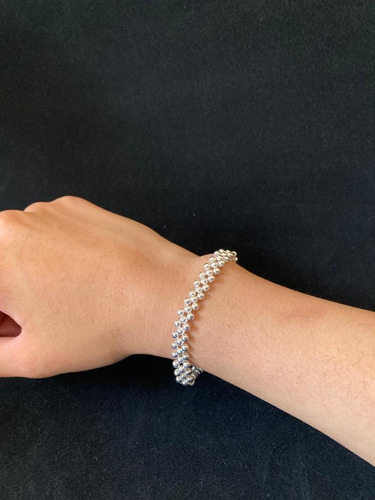 Pulsera De Plata. 925 Italiana 3 Hilos 