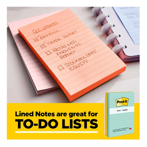 Notas Post-it, 3 In X 3 Pulgadas, 14 Almohadillas De Notas Y