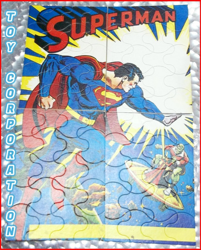 Superman Versus Brainiac Rompecabezas Retro Vintage Puzzle @