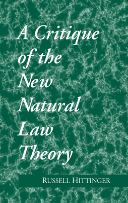 Libro Critique Of The New Natural Law Theory - Hittinger,...