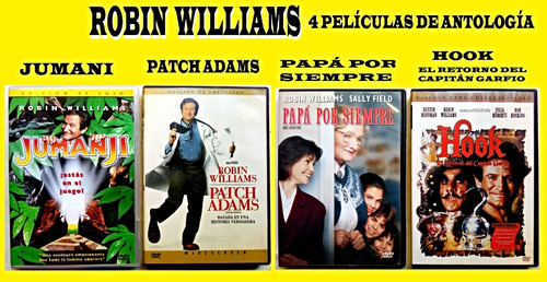 Jumanji + Patch Adams + Papá Por Siempre + Hook - R Williams (Usado)