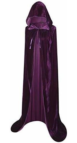 Bigxian Extra Long Hooded Velvet Cloak Halloween N7fjc