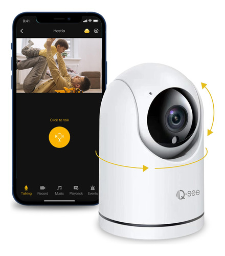 Camara Seguridad Para Interior Hd Perro Wifi Ghz Vision Nube