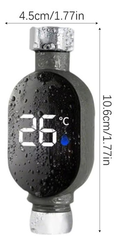 Medidor De Temperatura De Ducha Con Pantalla Digital Led De