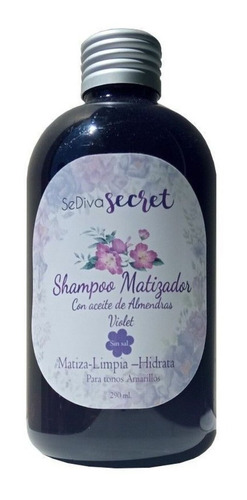 Shampoo Matizador Violeta Con Aceite De Almendras 