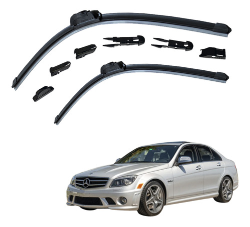 S2 Plumas Limpiaparabrisas P/ Mercedes Benz C63 Amg 2008