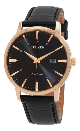 Reloj Citizen Eco-drive Bm7462-15e Esfera Negra Para Hombre.
