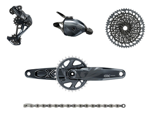 Grupo Transmision Sram Gx Eagle 12v 10-52t 32t 175mm- Celero