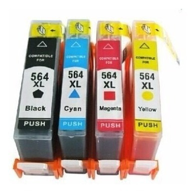 Kit 4 Cartucho Compativel 564xl Para Photosmart B210a Plus