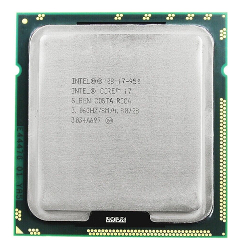 Procesador Intel Core I7 950 4 Núcleos/8 Hilos/3,33/lga1366