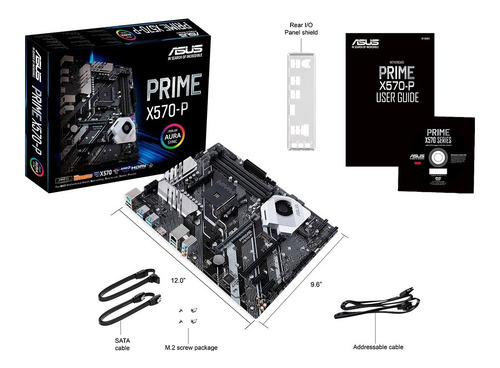 Imagen 7 de 7 de Motherboard Asus Prime X570-p Am4 Amd Ryzen Hdmi Aura Sync