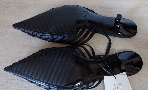 Imagen 6 de 7 de Mule Sueco Stiletto Zara Nuevos Sin Uso