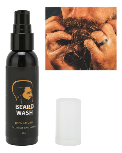 Champú Suavizante De Barba Para Hombre, Salón De Casa, Limpi
