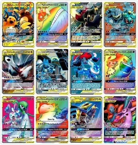 Kit Deck 20 Cartinhas Pokemon Gx A Escolher Sem Repetidas