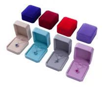 Comprar Estuche Caja De Terciopelo Pana Para Colocar Joyas Collares