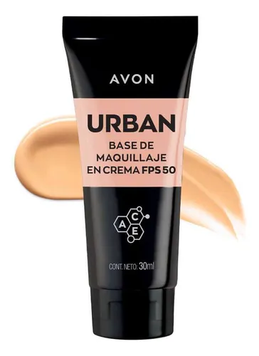 Avon Urban Base De Maquillaje En Crema Fps 50 30ml