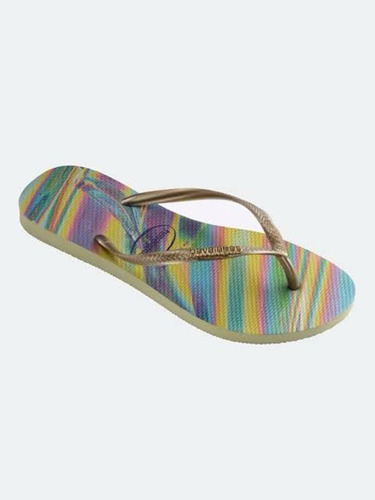 Sandalias Havaianas Dama Beige Colores Tornasol