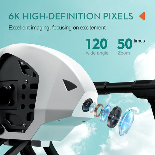 Dron Ks66 Wifi Fpv De 2.4 G Con Cámara 4k Hd, Vuelo Dual De