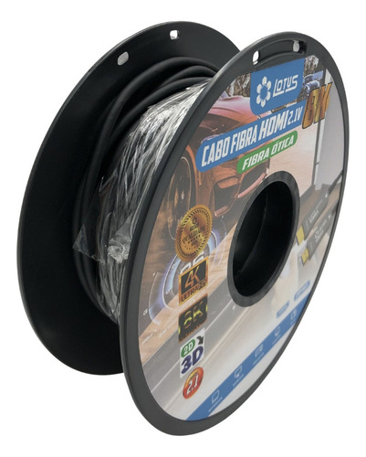 Cabo Hdmi Fibra Optica 2.1 25 Metros 8k Ultra Hd Banhado 3d