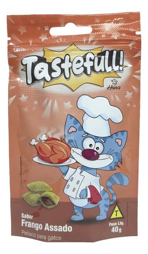 Kit 2 Hana Tastefull Nuggets Para Gatos Frango Assado 40g