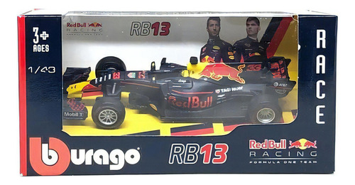 Miniatura F1 Red Bull Rb13 #33 M Verstappen 2017 1:43 Burago