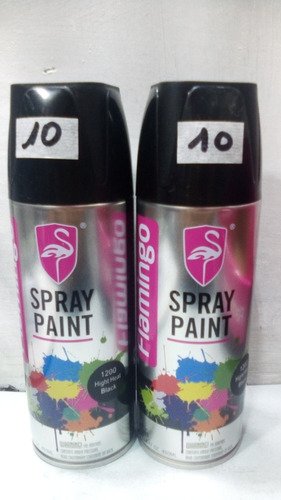 Pintura Negra Alta Temperatura Flamingo Spray 1200 450ml 