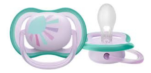 Chupete Philips Avent Ultra Air 0 - 6 Meses Color Lila Scf086-04