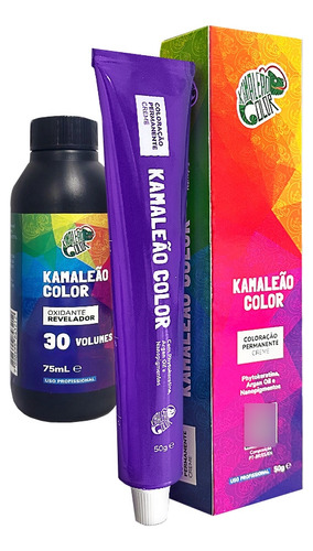  Kamaleão Color Coloração Creme Dragão Azul 0.88 + Ox 30vol