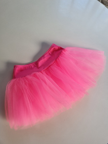 Tutu Danza Clásica Cintura De Lycra Rosa Niñas