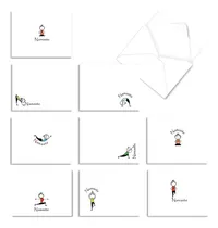 Comprar La Mejor Compañía De Tarjetas - 10 Tarjetas De Notas De Yoga
