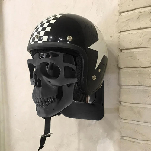 Para . Soporte Para Casco Con Forma De Calavera En 3d,