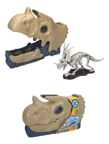 Dinosaurio Triceratops Fósil Figura De Acción 