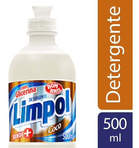 Detergente Limpol Coco 500 ml Pronta Entrega Só Hoje Top