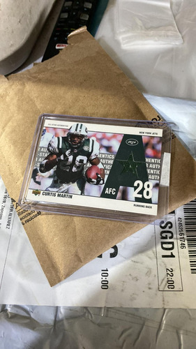 2002 Ud All Star Authentics Jersey Curtis Martin Rb Jets