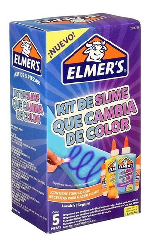 Kit Slime Elmers Cambia De Color + 2 Charms Cola Sirena