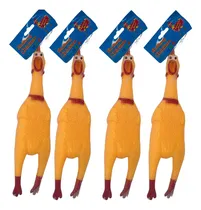 Comprar 5 Pollo Chillon Mediano 30 Cm Juguete Broma Hule Griton Color Amarillo