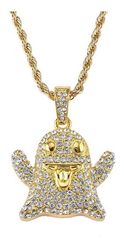 Cadena Con Strass Iced Out Fantasma Hip Hop Trap