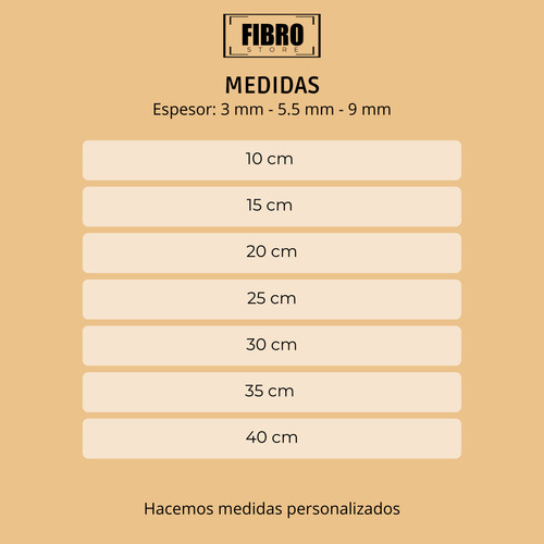Plato De Sitio - Base Cuadrada 15cm Mdf Fibrofacil Pack X30